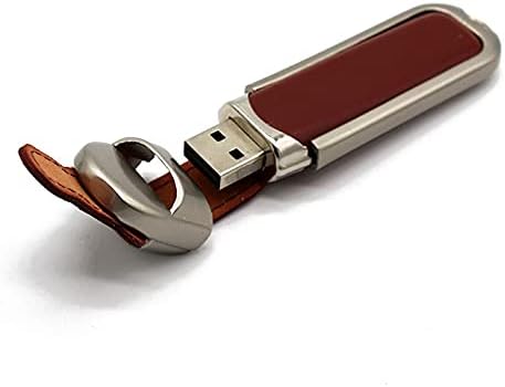 SXYMKJ Deri 64 GB USB Flash sürücü 32 GB 16 GB 8 GB 4 GB Kalem Sürücü USB Flash sürücü usb2.0 (Boyut : 128 GB, renk : Beyaz