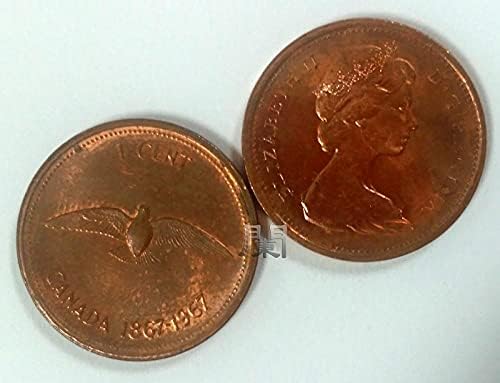 Amerikan Sikke Kanada Paraları 1967 1 Adet Paraları Federe 100th Yıldönümü Kanada