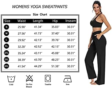 Sarin Mathews Bayan Yoga Sweatpants Geniş Bacak Salonu Pijama Pantolon Rahat İpli Egzersiz Joggers cepli pantolon