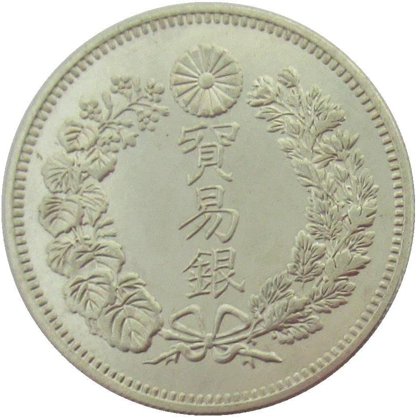 Japonya Gümüş Dolar Ticaret Gümüş Meiji 7 Yıl Gümüş Kaplama Çoğaltma hatıra parası