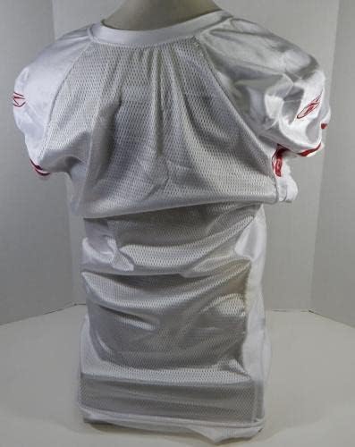2010 San Francisco 49ers Boş Oyun Verilen Beyaz Forma Reebok 48 DP24115 - İmzasız NFL Oyunu Kullanılmış Formalar