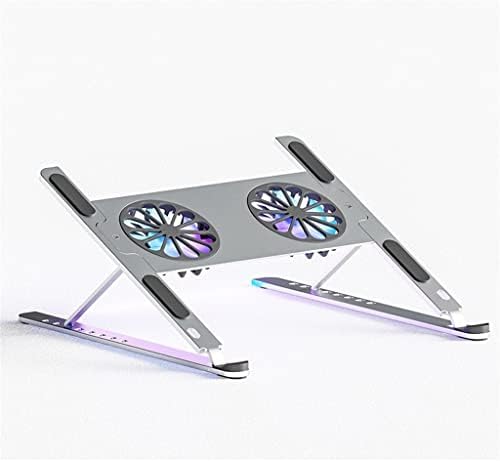 FZZDP Alüminyum Ayarlanabilir laptop standı Tablet Standı Dizüstü Soğutma Standı fan pedi Taşınabilir Taban (Renk: E, Boyut