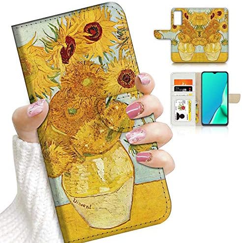 samsung A23 için, Samsung Galaxy A23 için Tasarlanmış cüzdan kılıf telefon kılıfı Kapak, A23195 Van Gogh Ayçiçeği 23195