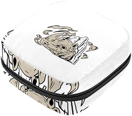 Zebra Baskı temizlik peçeteleri saklama çantası Taşınabilir Dönem Kiti Çantası Ped Torbalar Dönem Adet Fincan fermuarlı çanta