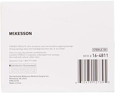 McKesson Performans Bandajı Yapışkan Kumaş Şerit, 100 Adet (2'li Paket)