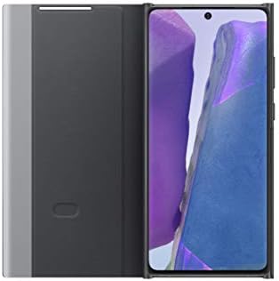 SAMSUNG Galaxy Note 20 5G Kılıf, S-View Flip Kapak, Poliüretan, Hafif-Siyah (ABD Versiyonu) (EF-ZN980CBEGUS)