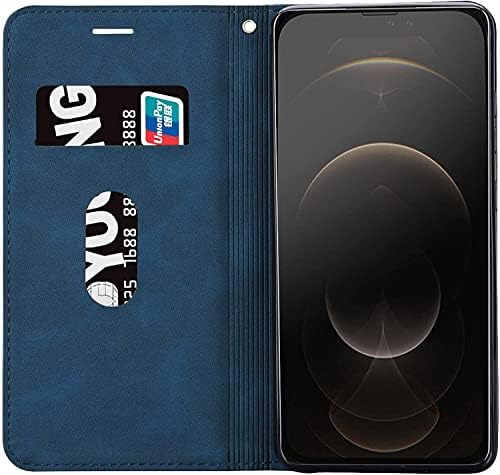 Wtukmo iphone için kılıf 13/13 Pro / 13 Pro Max, Premium PU deri kılıf TPU Tampon kart tutucu Kickstand ile Manyetik Adsorpsiyon