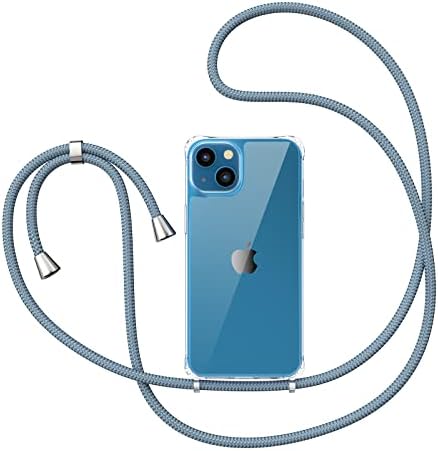 iPhone 13 ile Uyumlu ZTOFERA, Ayarlanabilir Kordon ile iPhone 13 Şeffaf Kılıf, iPhone 13,6,1 inç için Yumuşak İnce TPU Darbeye
