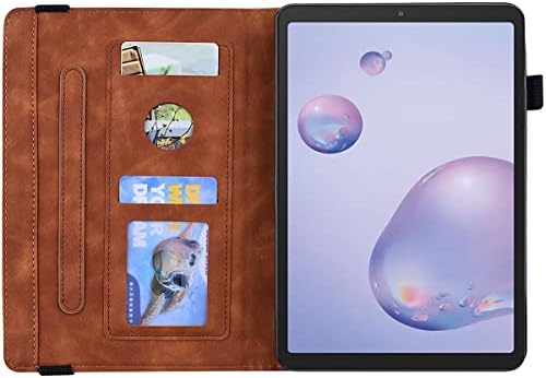 Tablet PC Kılıfı Samsung Galaxy Tab ile Uyumlu Bir 8.4 SM-T307 / T307U 2020 İnce Hafif Kabartmalı PU Deri Flip Tutucu Tablet