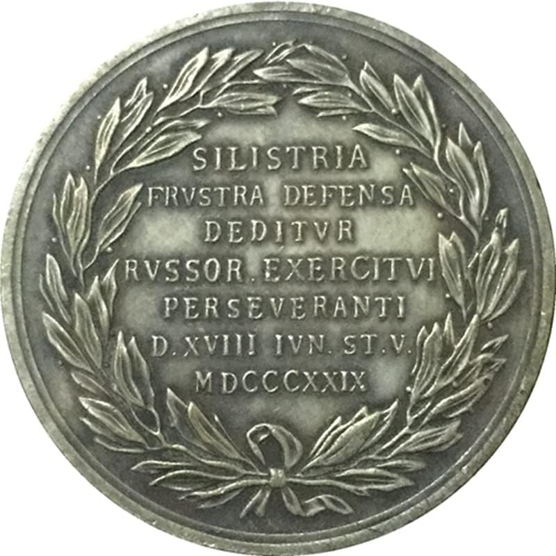Rus Madalyası Antika Sikke Zanaat Sikke 39mm
