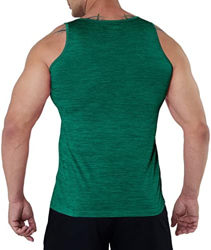 MAGCOMSEN erkek 3 Paket Tankı Üstleri Hızlı Kuru Kas Atletik Kolsuz Gömlek Egzersiz Vücut Geliştirme Spor Koşu Eğitim