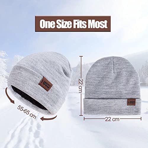 Kış 1-3 ADET Bere Şapka Eldiven Eşarp Erkekler ve Kadınlar için, örgü Polar Astarlı Sıcak Dokunmatik Eldiven Bere İnfitiny