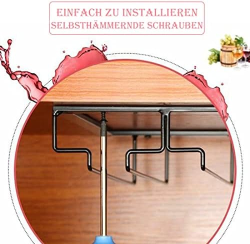Şarap bardağı Raf Altında Dolap Kadeh Takımı şarap bardağı Tutucu Gözlük Depolama Askı Metal Organizatör Bar Mutfak için
