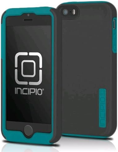 Incipio DualPro iPhone 5S için Kılıf-Perakende Ambalaj-Gri / Turkuaz