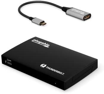 USB-C ila 4K HDMI Adaptörlü Takılabilir Thunderbolt 4 Hub Paketi, 4'ü 1 arada Hub, Mac, Windows Dizüstü Bilgisayarlar, Thunderbolt
