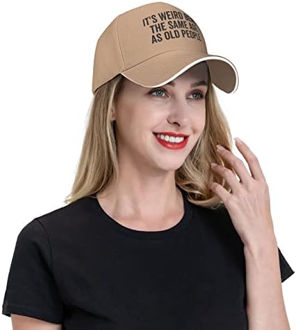 Şapka, Yaşlı İnsanlarla Aynı Yaşta Olmak Garip beyzbol şapkası Kadın Erkek Baba Şapka Golf kovboy şapkası şoför şapkası Siyah