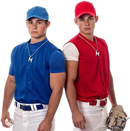 Erkekler İçin Beyzbol İlk Kolye Erkekler, A-Z Mektup Paslanmaz Çelik Kolye Beyzbol Zinciri (20+2 inç) Serin Spor Aksesuarları