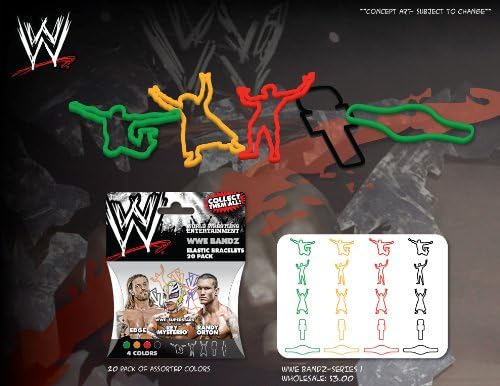 WWE Superstars Serisi 1 Logo Bandz Bilezikler