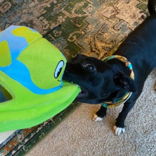 Snuggle Puppy Tender-Tuffs Çok Fonksiyonlu-Ollie Orbit 2'si 1 Arada Sert Peluş Köpek Oyuncağı - Savaş Römorkörü için Harika
