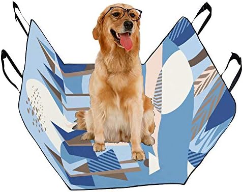 ENEVOTX Köpek Koltuğu Kapağı Özel Peyzaj Tasarım Stil El Çizim Baskı Araba Koltuğu Köpekler için Kapakları 100 % Su Geçirmez
