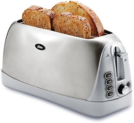 Oster Uzun Yuvalı 4 Dilimli Ekmek Kızartma Makinesi, Paslanmaz Çelik (TSSTTR6330-NP)