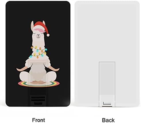Noel Yoga Lama Meditasyon Kredi Kartı USB bellek Kişiselleştirilmiş Memory Stick Anahtar Depolama Sürücüsü 32G