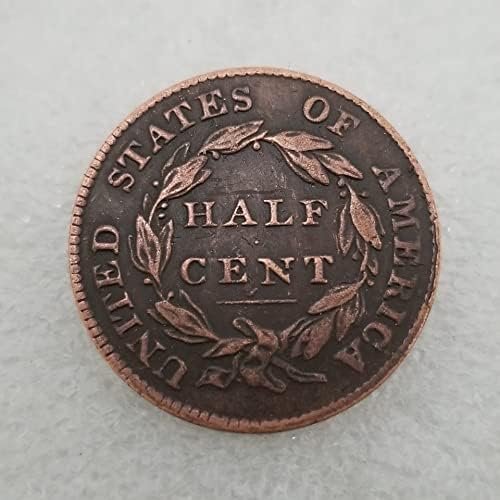 Antika El Sanatları Amerikan 1836 Yarım Gümüş Dolar Gümüş Dolar Yabancı Gümüş Dolar Koleksiyonu