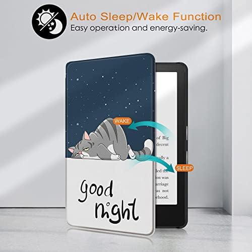 Kılıf ile Uyumlu Tüm-Yeni Kindle Paperwhite (10th Nesil-2018), akıllı Kabuk Kapak ile Otomatik Uyku Wake Özelliği için Kindle