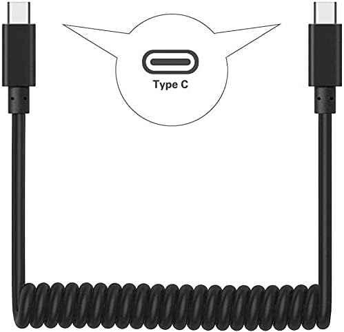 Sarmal Kablo USB-C'den Tip - C'ye Hızlı Şarj Kablosu Gücü Motorola Moto G Play ile Uyumlu (2021) - Moto G Gücü (2020) - Moto