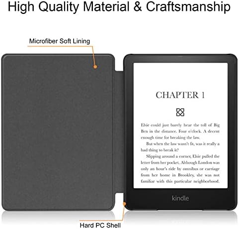 PU Deri Koruyucu Kılıf Kindle Paperwhite 4 E-Okuyucu ile Uyumlu( 10th Nesil, 2018 Sürümü), Ebook koruma kapağı - Ormanda