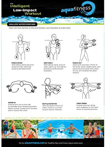 Yeni Aqua 6 Parçalı Su Fitness Seti-Su Aerobiği ve Diğer Havuz Egzersizleri için Egzersiz Ekipmanları-Suda Yüzme Kemeri,