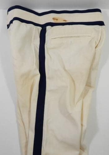 1987 Houston Astros Bill Doran 19 Oyun Kullanılmış Beyaz Pantolon 32-24. 5 DP25319 - Oyun Kullanılmış MLB Pantolon