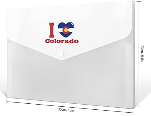 Colorado dosya klasör belge çanta A4 boyutu taşınabilir dosyalama Organizatör çantası ile seviyorum