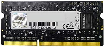 G. BECERİ F3-10666CL9D-8GBSQ 8 GB (2x4 GB) 204-Pin DDR3 SO-DIMM DDR3 1333 (PC3 10666) Dizüstü Bellek Modeli