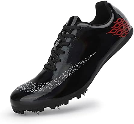 Erkek sivri parça ayakkabı beyaz siyah atletizm sivri ayakkabı 100-400 metre yarış Sprint sivri ayakkabı nefes hafif gençlik