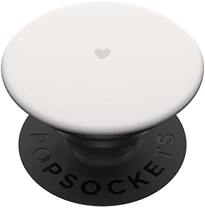 Sevimli Bej / Kum / Tan Kalp Aşk PopSockets Değiştirilebilir PopGrip