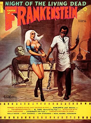 1962 VİNTAGE Frankenstein Kalesi 18 Dergisi - Kapakta Yaşayan Ölülerin Gecesi sm