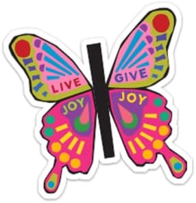 Canlı Sevinç Sevinç Vermek Kelebek Sticker