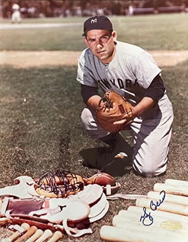 Yogi Berra İmzalı 8x10 Beyzbol Fotoğrafı (Steiner) - İmzalı MLB Fotoğrafları