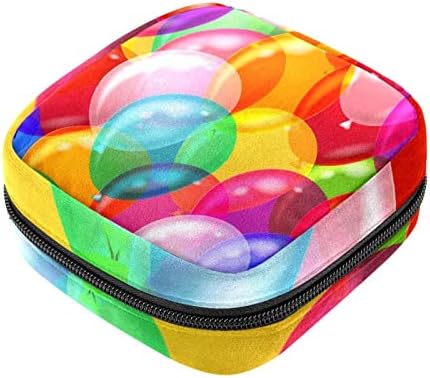 Suluboya Renkli Balon Desen Makyaj Çantası, Kozmetik Çantası, Taşınabilir makyaj çantası Kadınlar ve Kızlar için