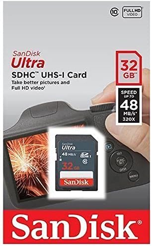 SanDisk Ultra 32 GB Sınıf 10 SDHC UHS - 1 Hafıza Kartı 48 mb / s'ye kadar - SDSDUNB-032G