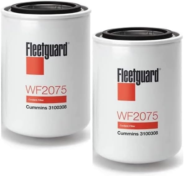 Orijinal Fleetguard-Cummins Filtrasyon WF2075 Fleetguard Su Sıkma (2'li Paket), Baldwin BW5075, Donaldson P552075, Luber