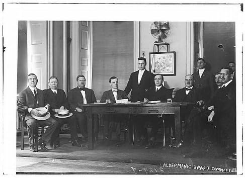 HistoricalFindings Fotoğraf: Meclis greft Komitesi, 1910-1915, Masa, Erkekler, Yelpaze