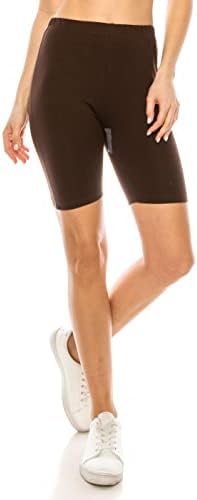 RENESEİLLE kadın Aktif Biker Şort-Yüksek Bel 7 Inseam Atletik Egzersiz Spor Spor Yoga pedalsız bisiklet Pantolon