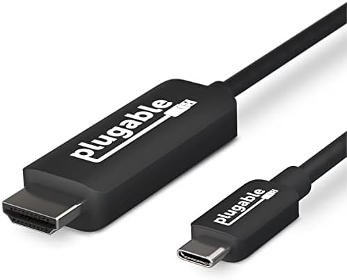Takılabilir USB C'den HDMI Kablosuna 6ft-USB-C, Thunderbolt 3, Thunderbolt 4 veya USB4 Dizüstü Bilgisayarları 4K@60Hz'e kadar