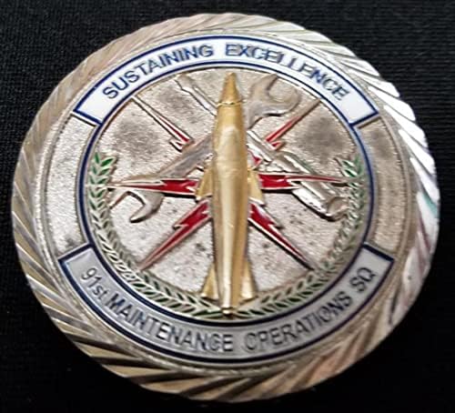 USAF 91. Bakım Filosu 91 MQS Özel Yapım Challenge Coin