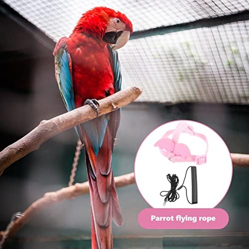 PATKAW Pet Papağan Kuş Koşum Tasma Ayarlanabilir Kuş Uçan Koşum çekme halatı Kanatlı Açık Eğitim Oyuncak Papağanlar Güvercinler