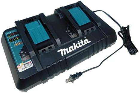 Makita DC18RD 18V Lityum-İyon Çift Bağlantı Noktalı Hızlı Optimum Şarj Cihazı, USB Bağlantı Noktalı