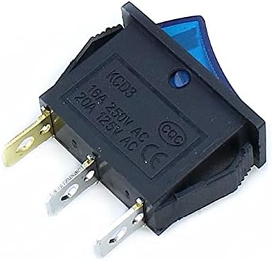 MAKEE 1 ADET KCD3 Güç Anahtarı 15A/20A 125 V / 250 V 3 Pin Rocker Anahtarı Beyaz Şeffaf Silikon Su Geçirmez koruyucu kapak
