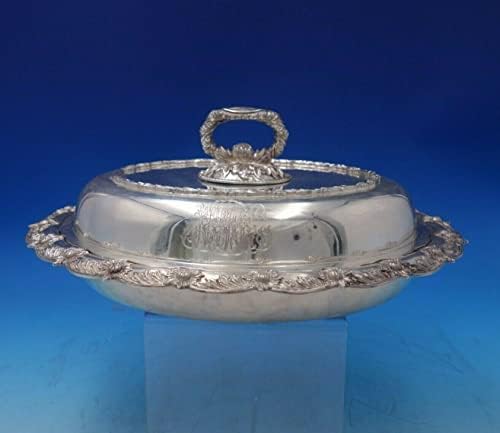 Tiffany and Co'dan Krizantem Gümüş Kaplı Sebze Tabağı (5313)